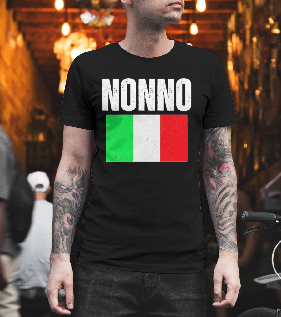Nonno Italian Flag Patriotic Italy Heritage T-Shirt