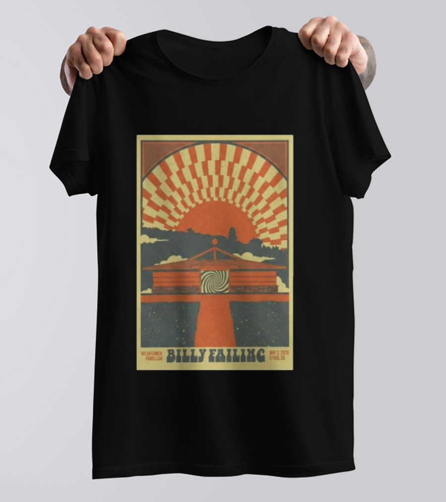 Billy Failing Wildflower Pavilion May 2 2026 Lyons CO T-Shirt