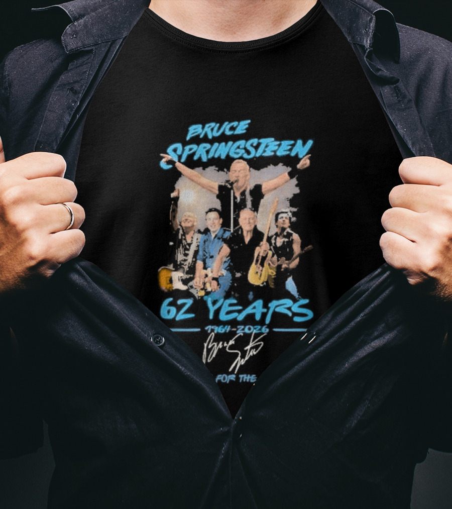 Bruce Springsteen Original 62 Years 1964 2026 Thank You For The Memories T-Shirt