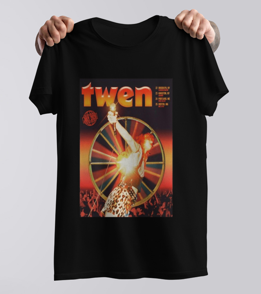 Twen Summer Heat Tour July 2026 Brooklyn Kingston Portland Boston T-Shirt