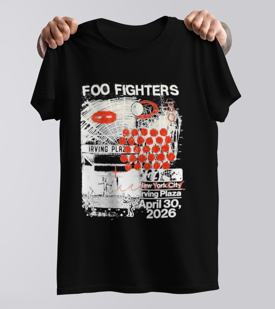 Original Foo Fighters Secret Show Irving Plaza New York City April 30 2026 Your Favorite Toy T-Shirt