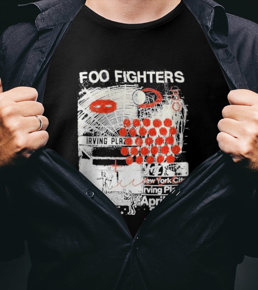 Original Foo Fighters Secret Show Irving Plaza New York City April 30 2026 Your Favorite Toy T-Shirt