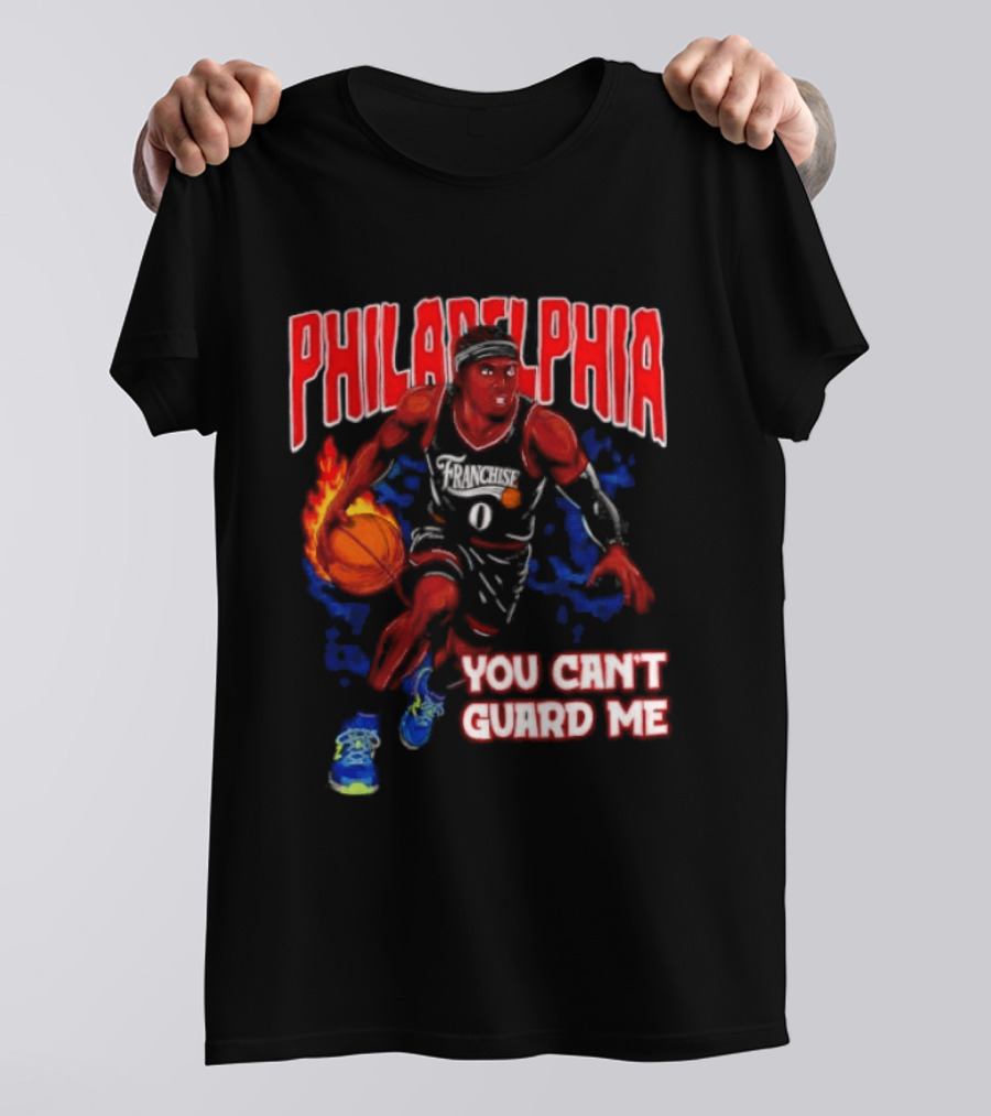 Philadelphia Tyrese Maxey You Can't Guard Me Basketball T-Shirt