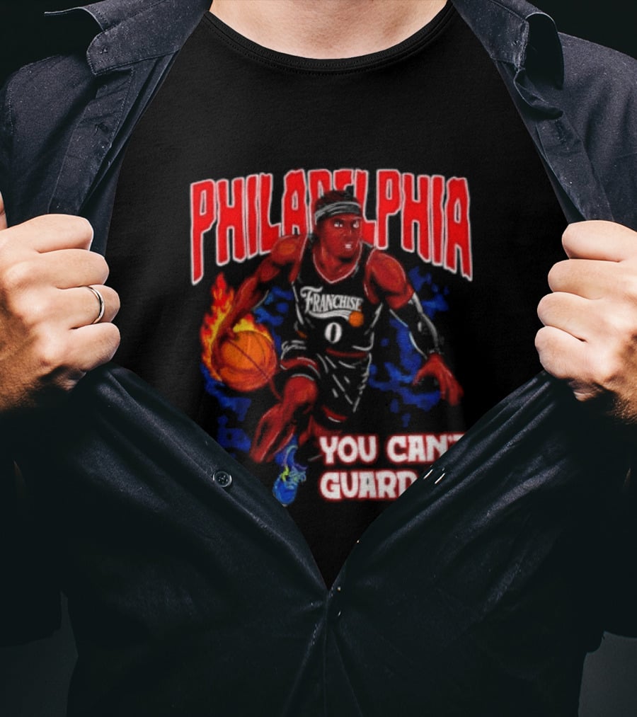 Philadelphia Tyrese Maxey You Can't Guard Me Basketball T-Shirt