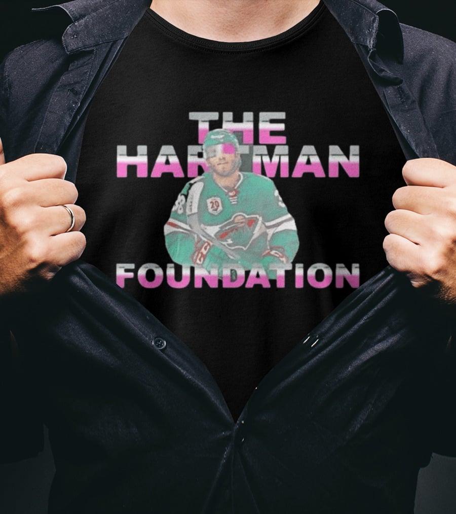 Ryan Hartman Hockey The Hartman Foundation Minnesota Wild Jersey T-Shirt