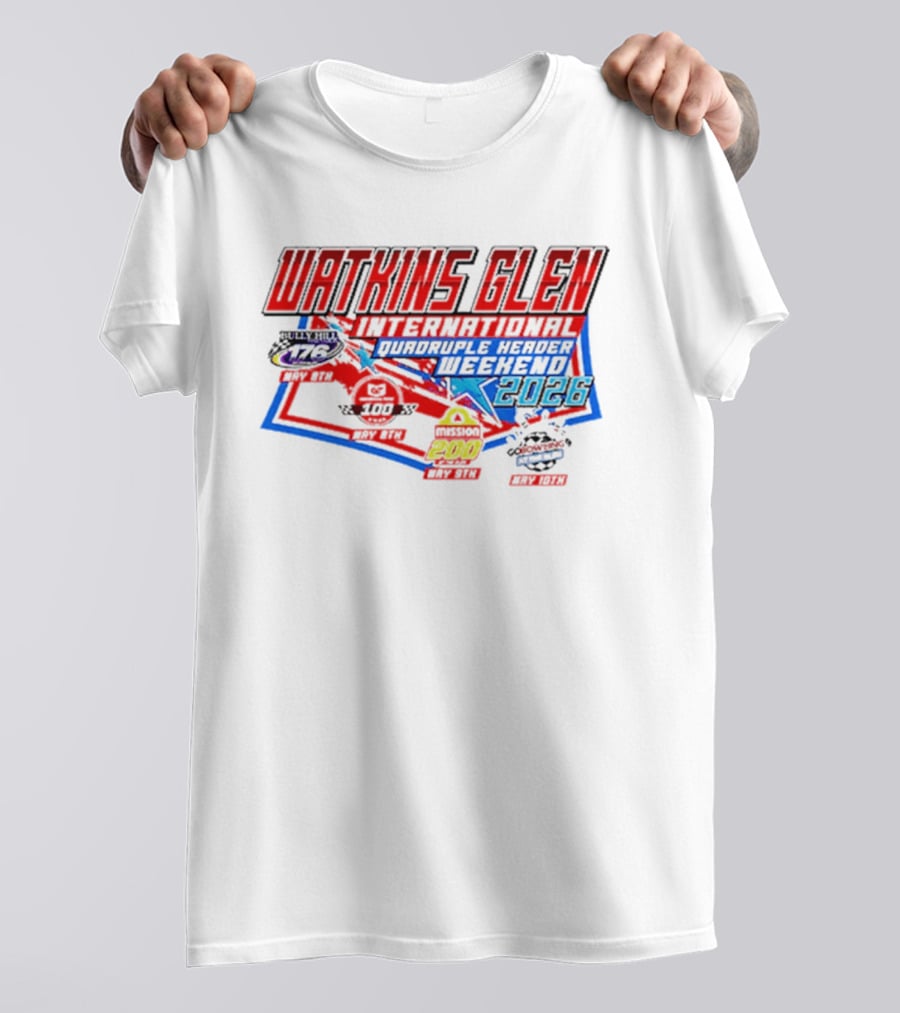 Watkins Glen International 2026 Quadruple Header Weekend Events T-Shirt