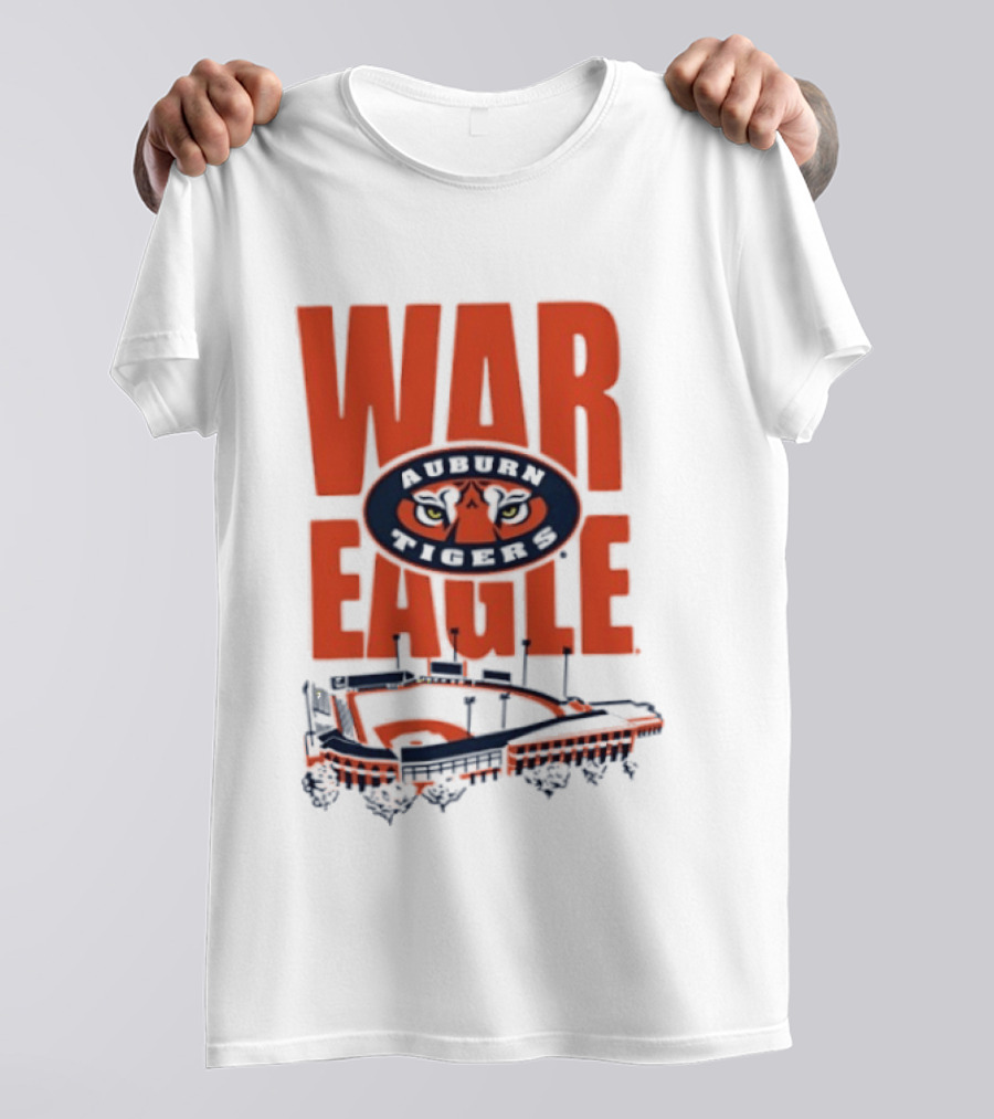 Auburn Tigers War Eagle Baseball Stadium Tiger Eyes T-Shirt