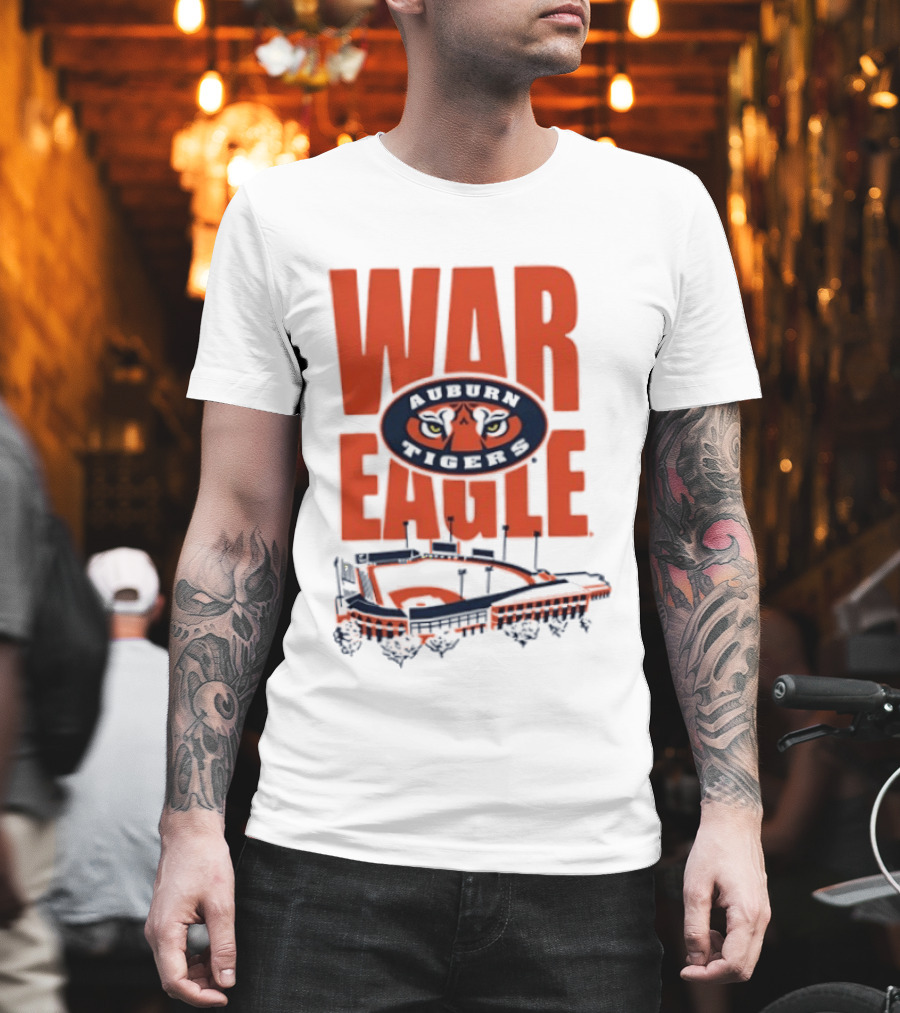 Auburn Tigers War Eagle Baseball Stadium Tiger Eyes T-Shirt