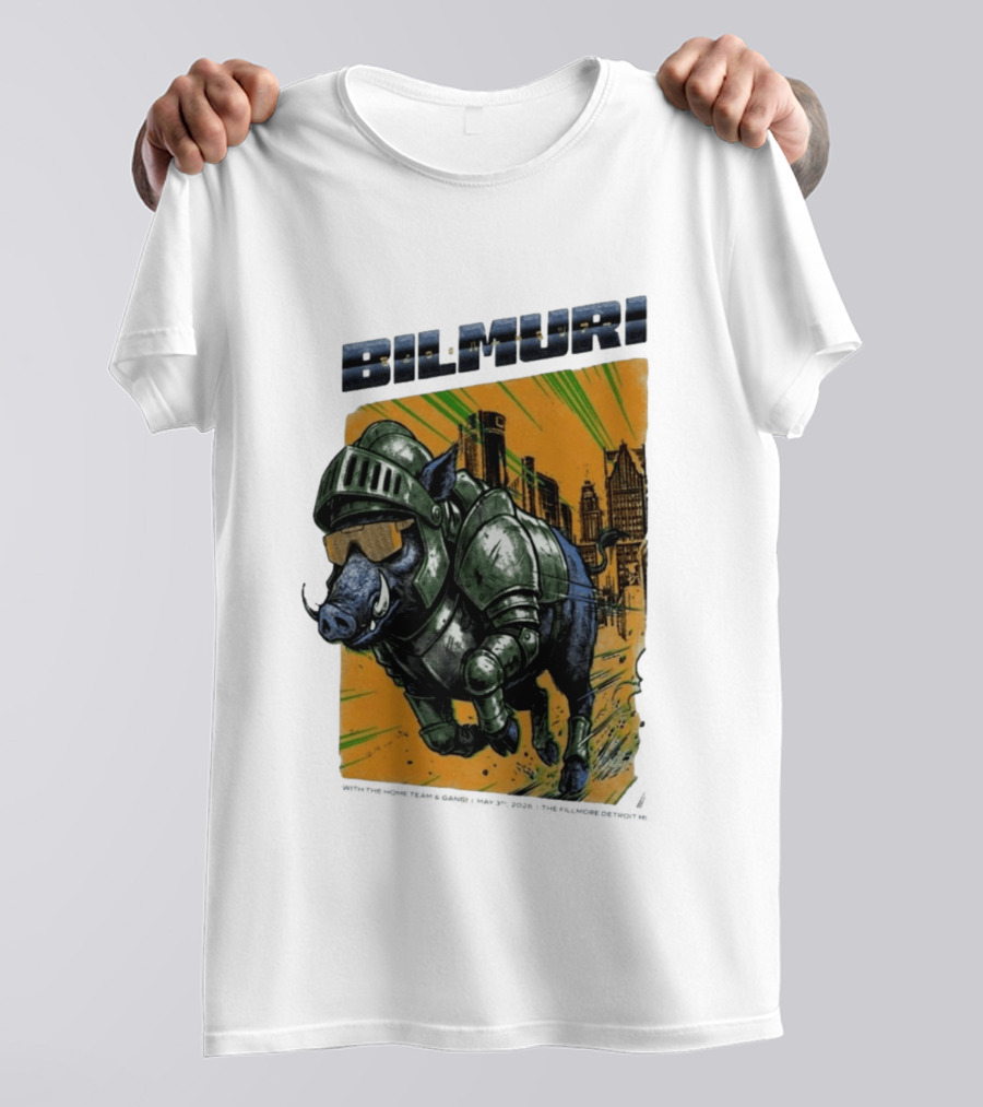 Bilmuri Armored Boar Detroit Skyline The Fillmore May 3 2026 T-Shirt
