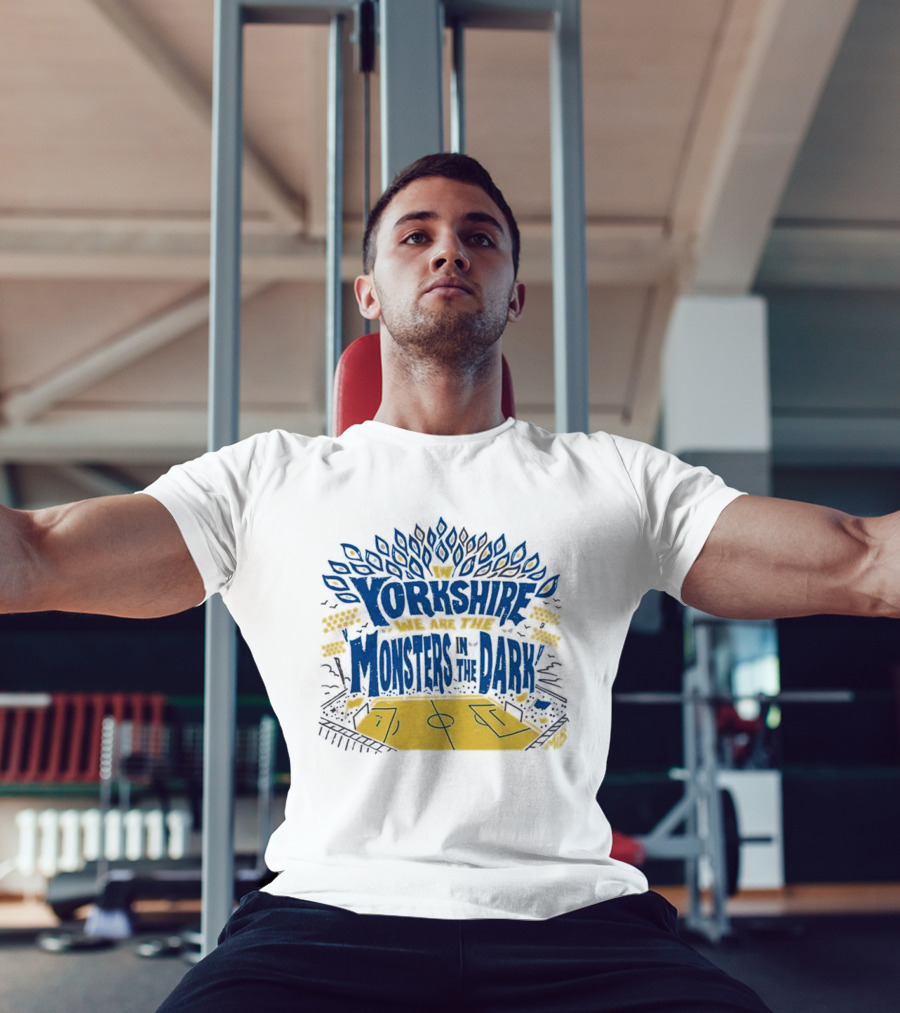 Monsters In The Dark Yorkshire Court Basketball T-Shirt