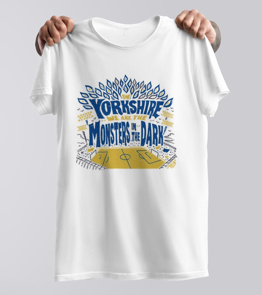 Monsters In The Dark Yorkshire Court Basketball T-Shirt