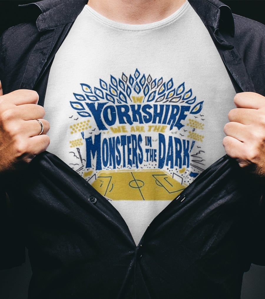 Monsters In The Dark Yorkshire Court Basketball T-Shirt