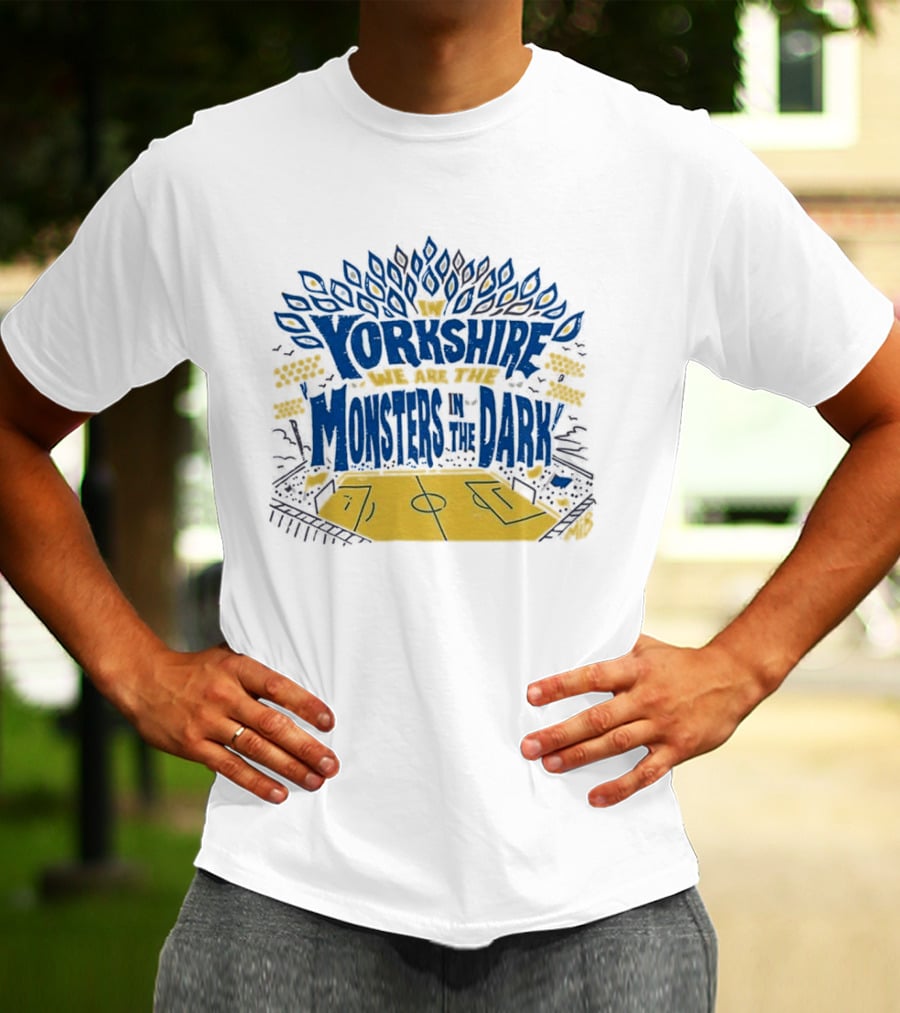 Monsters In The Dark Yorkshire Court Basketball T-Shirt