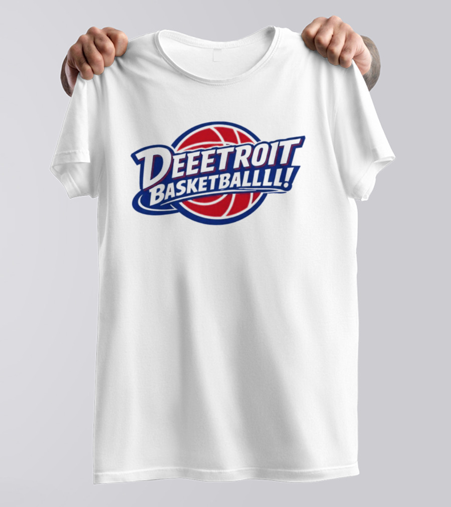 Deeetroit Basketballlll Basketball Sports Fan T-Shirt