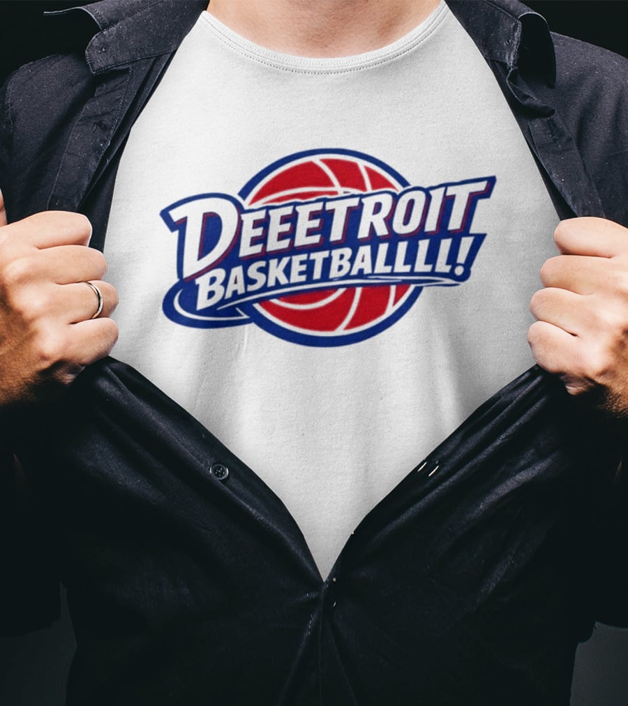Deeetroit Basketballlll Basketball Sports Fan T-Shirt