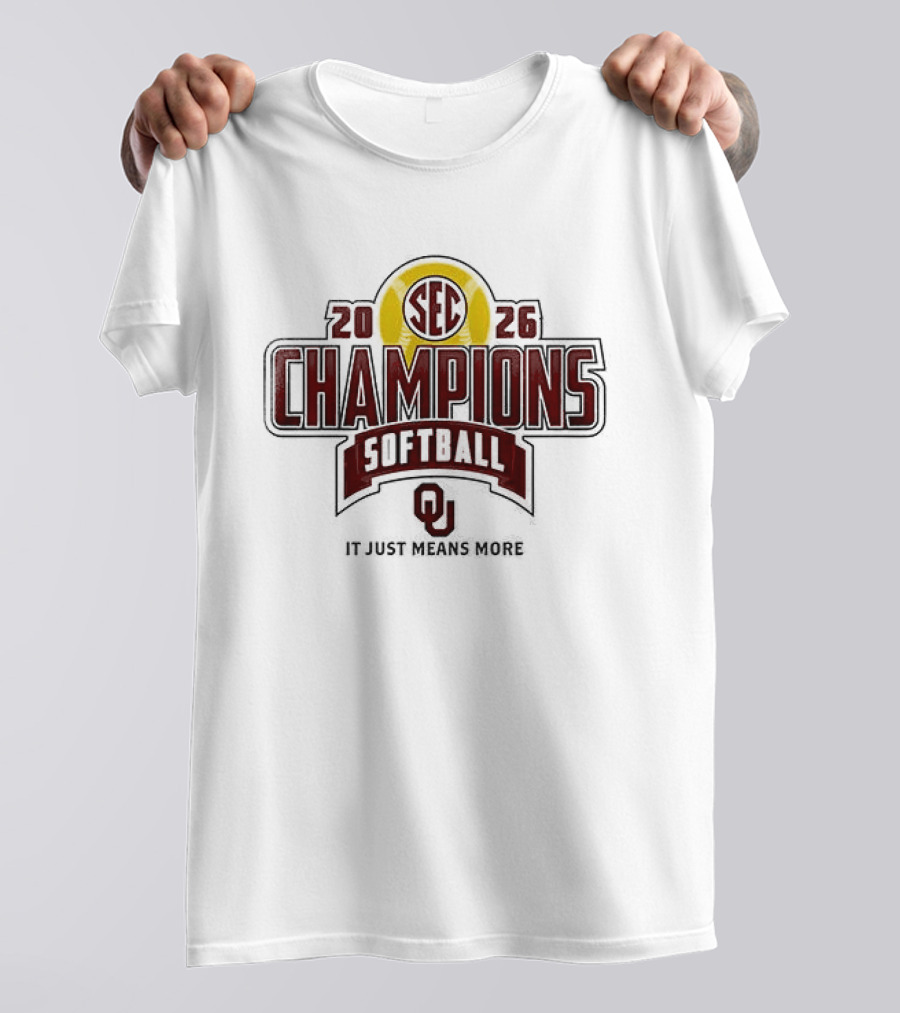 Oklahoma Softball 2026 SEC Champions Back To Back T-Shirt