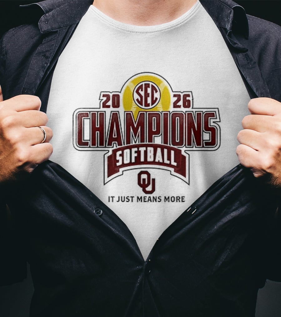 Oklahoma Softball 2026 SEC Champions Back To Back T-Shirt