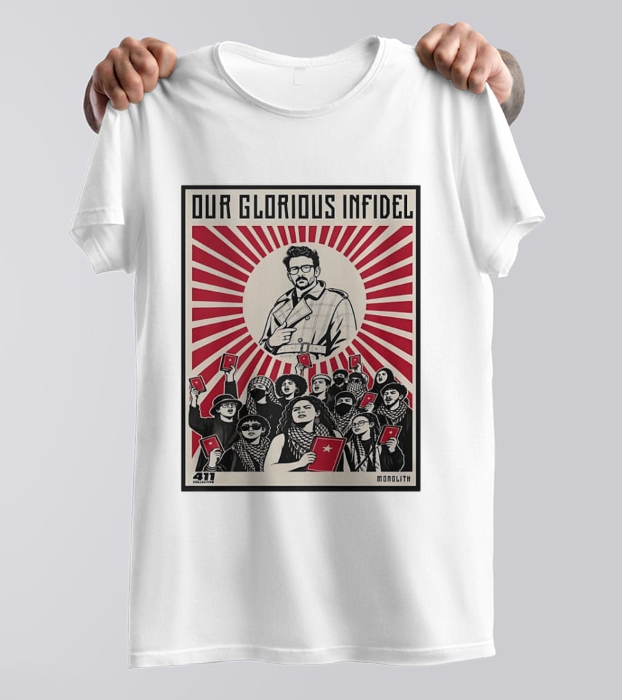 Onolith Collective Our Glorious Infidel 411 Monolith Red Star Revolution T-Shirt