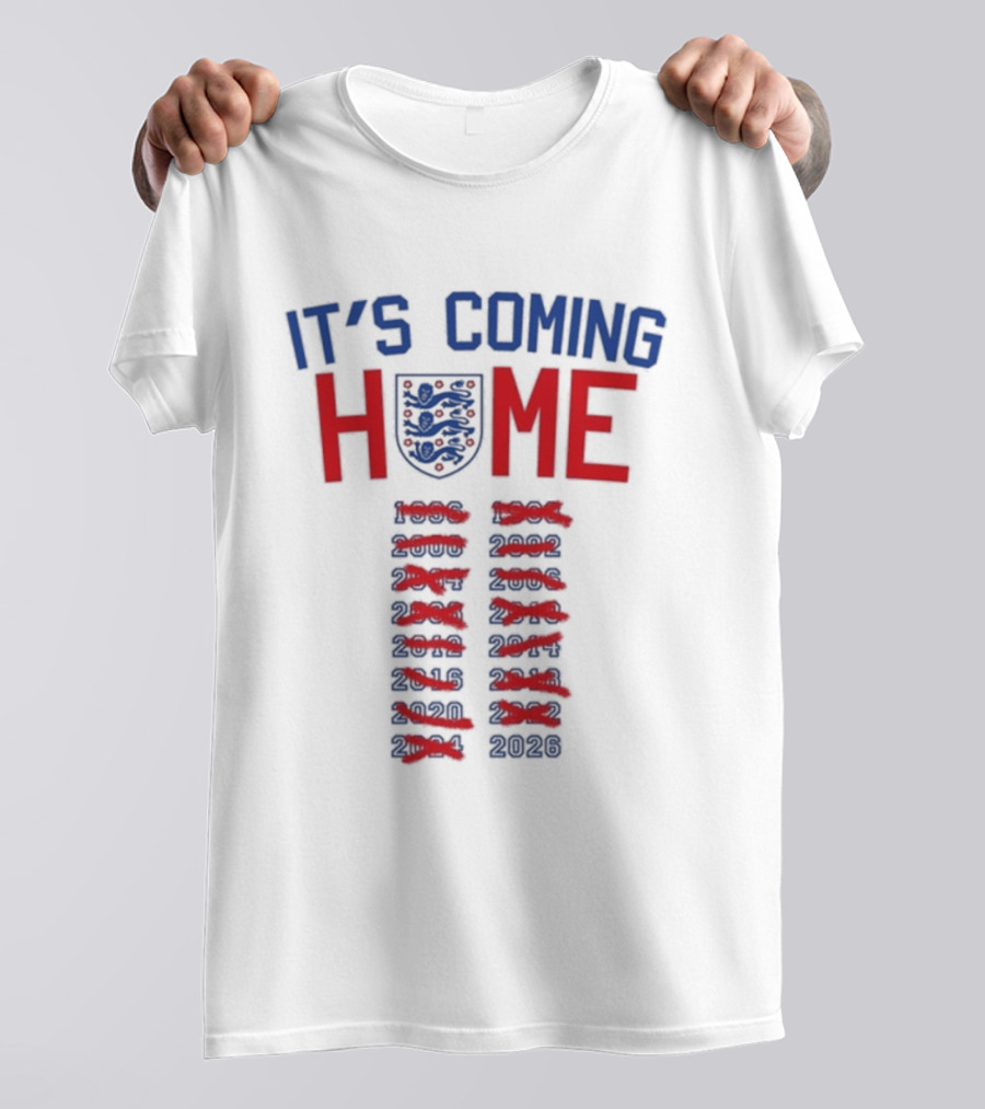 It's Coming Home England Football Anthem 2026 T-Shirt