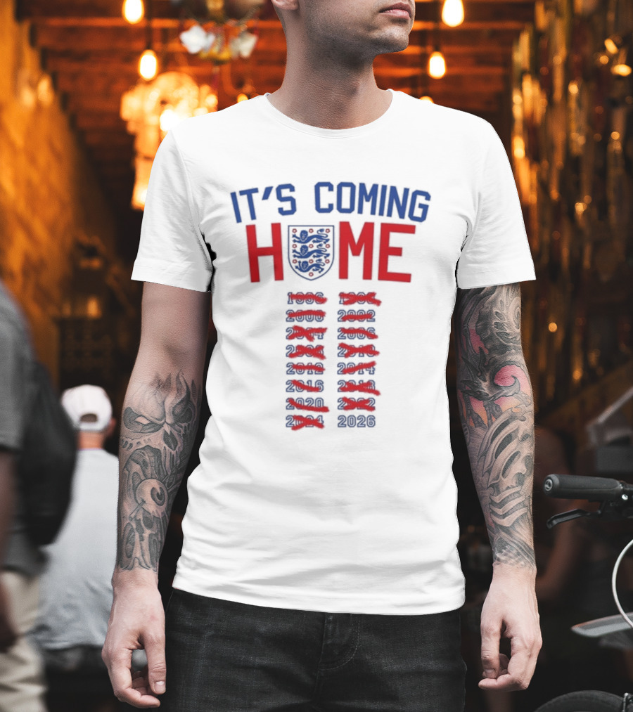 It's Coming Home England Football Anthem 2026 T-Shirt