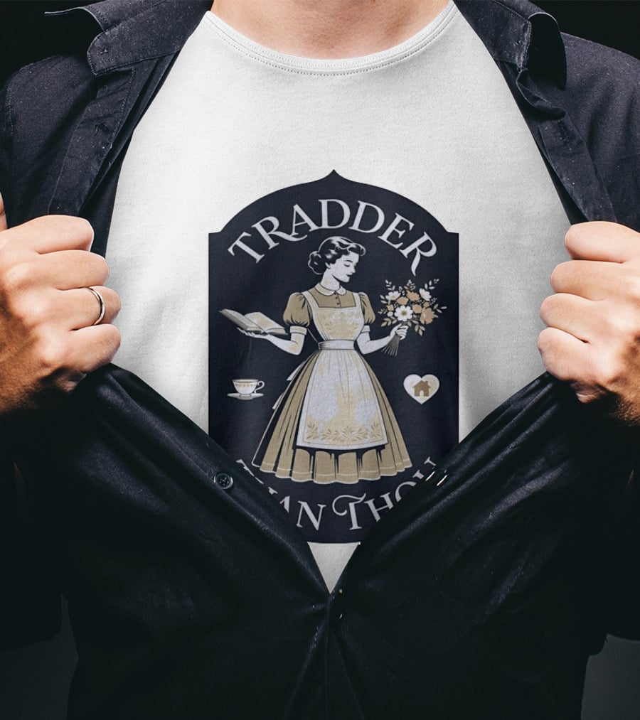 Tradder Than Thou Woman Holding Book And Flower T-Shirt