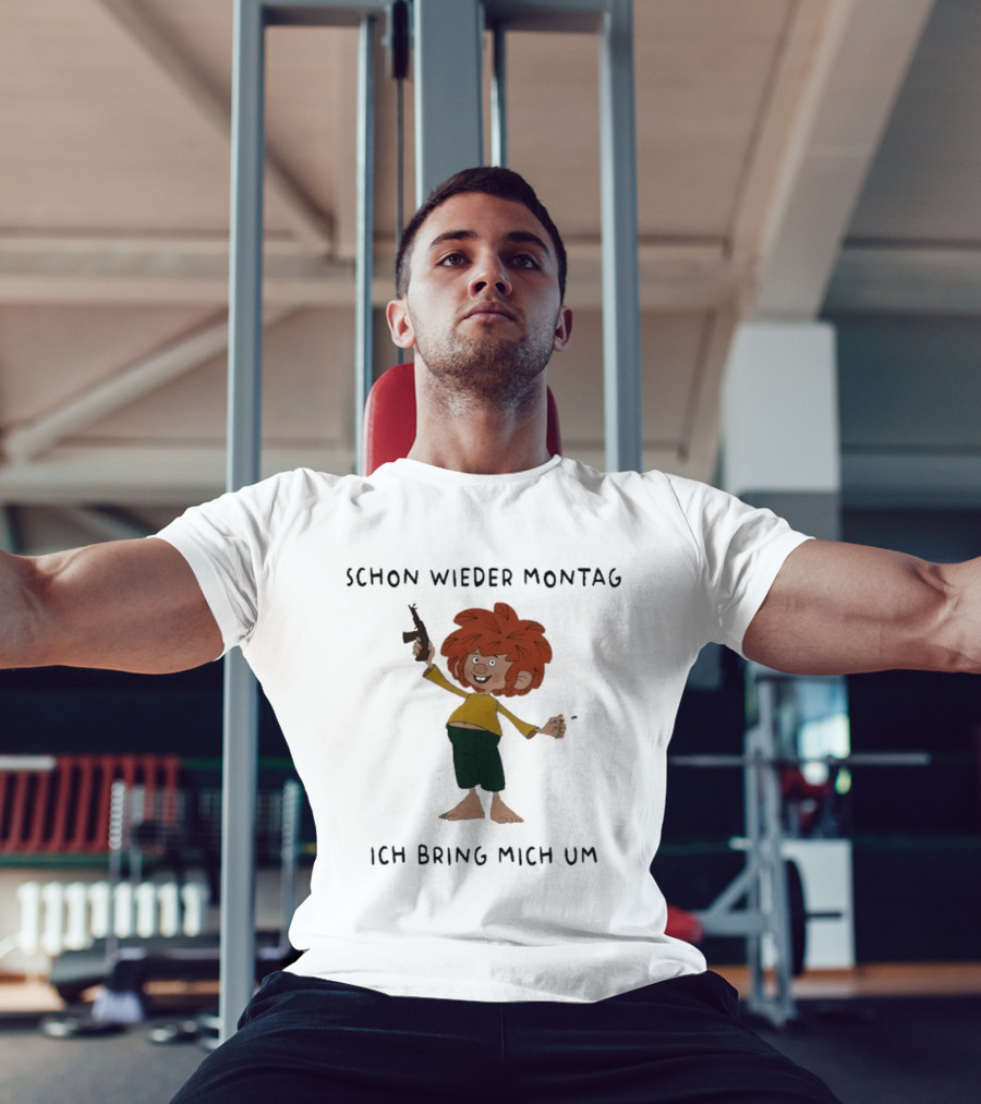 Pumuckl Schon Wieder Montag Ich Bring Mich Um Monday Again T-Shirt