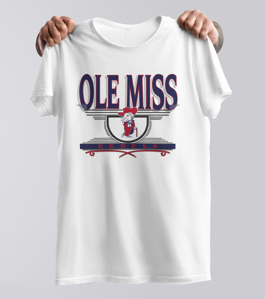 Ole Miss Rebels Vintage Mascot Fan T-Shirt