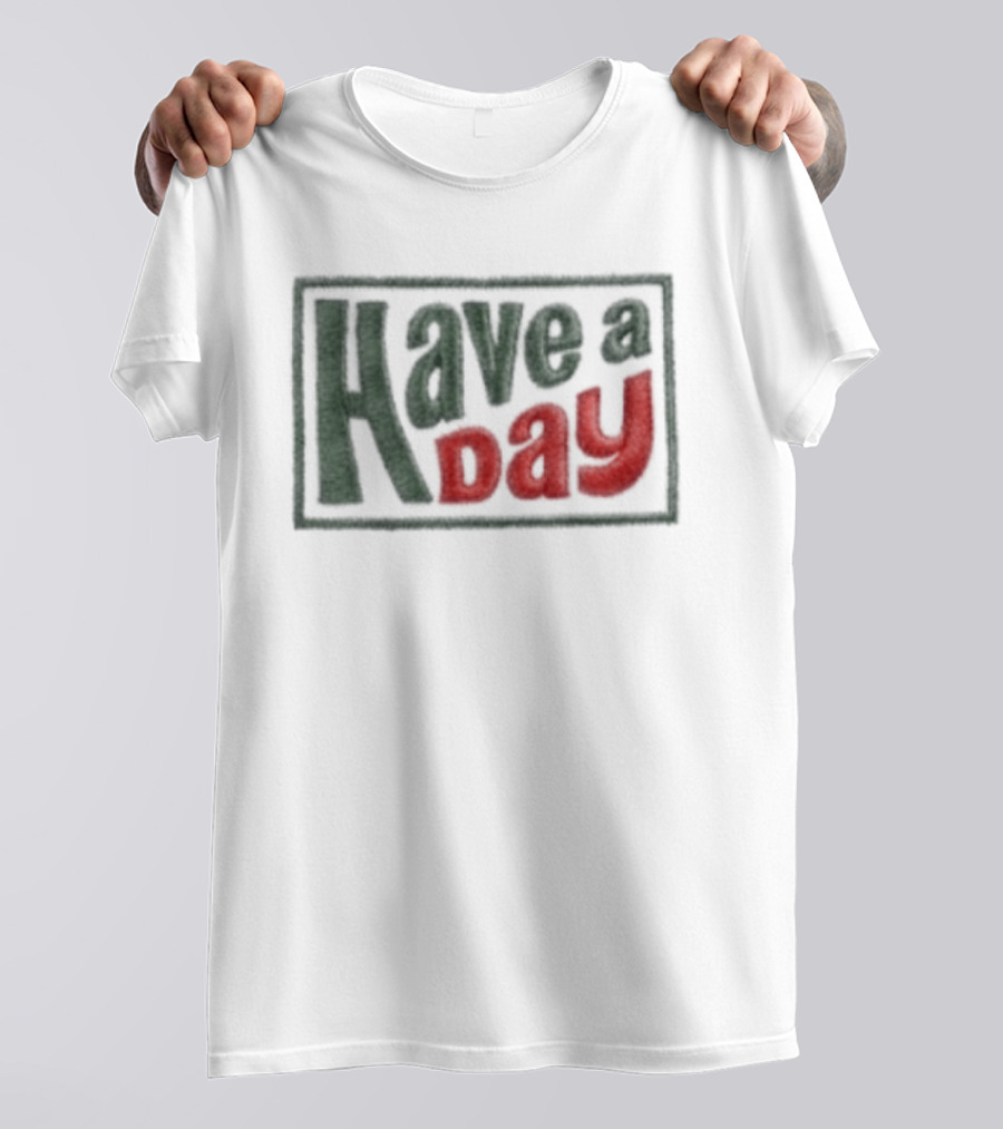 Robby Berger Have A Day Rope Hat Retro Bold Font T-Shirt