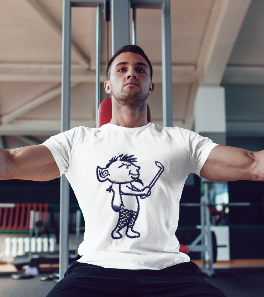 Ryan Jamison DIBS DePaul Golf Hat Character Sketch T-Shirt