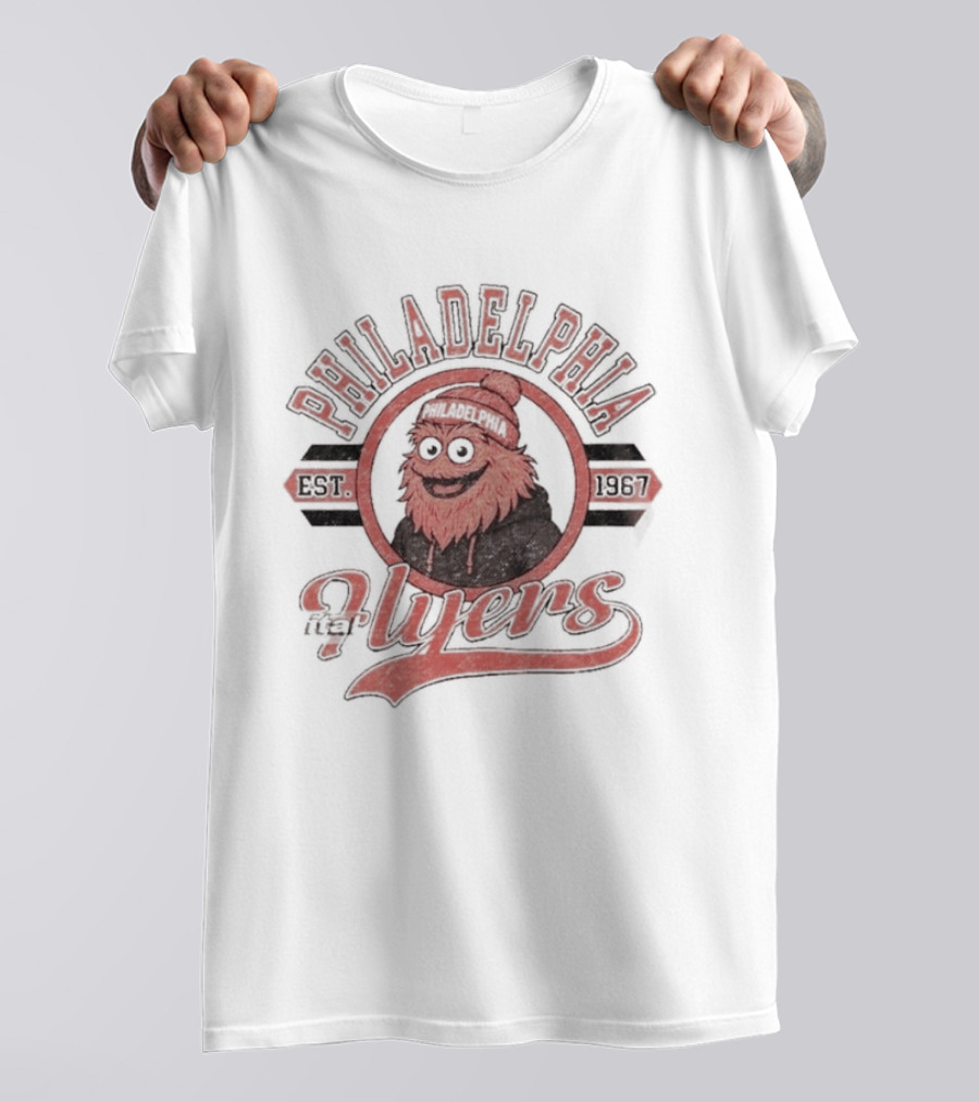 Gritty Philadelphia Flyers Hockey Est 1967 NHL T-Shirt