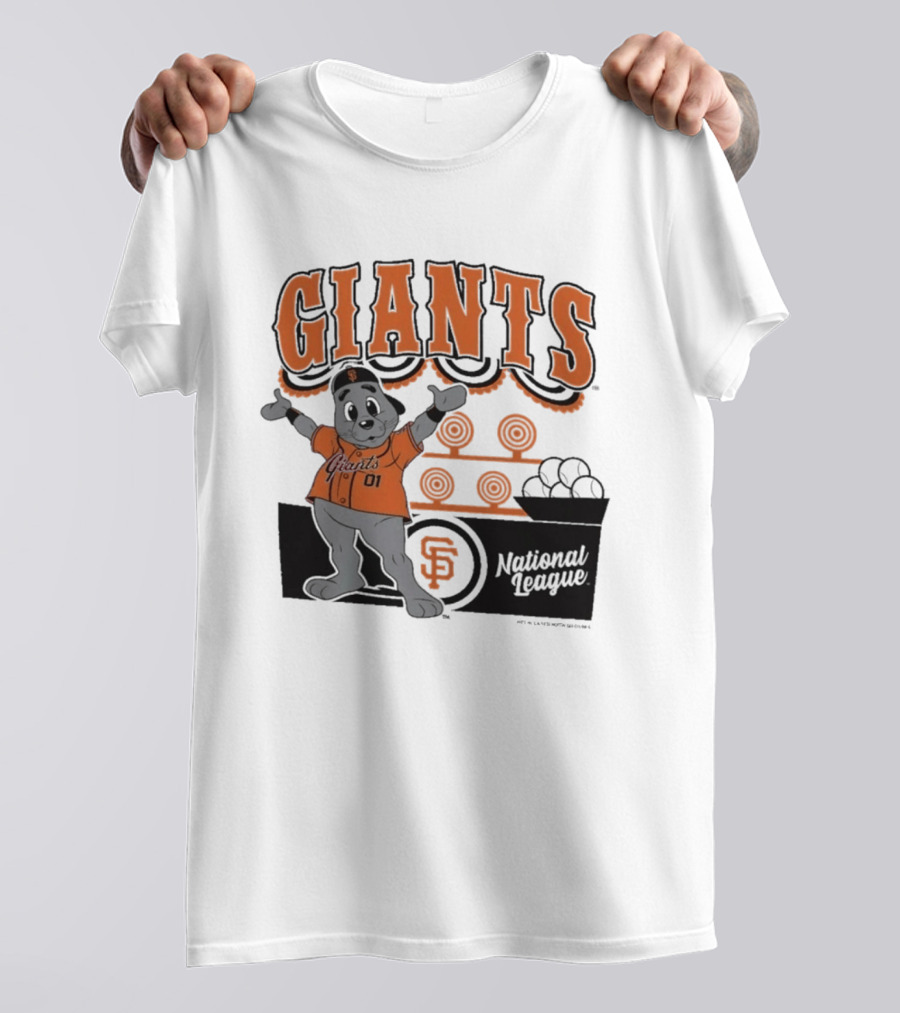 San Francisco Giants Mitchell & Ness Cream Step Back Up Giants National League T-Shirt
