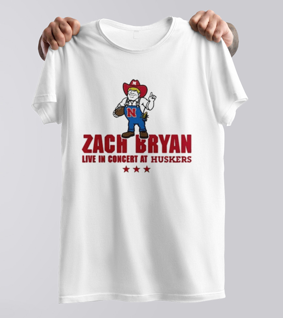 Zach Bryan Live In Concert At Huskers Cowboy T-Shirt
