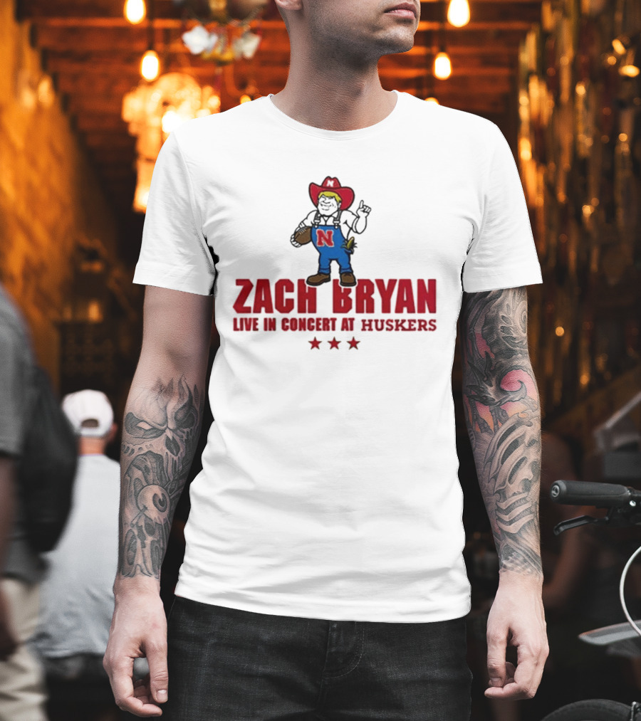 Zach Bryan Live In Concert At Huskers Cowboy T-Shirt