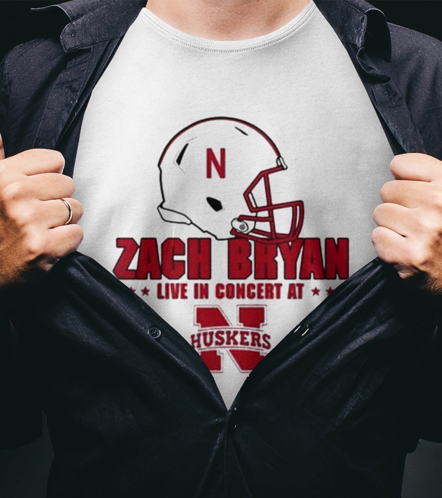Zach Bryan Live In Concert At Nebraska Huskers 2026 T-Shirt