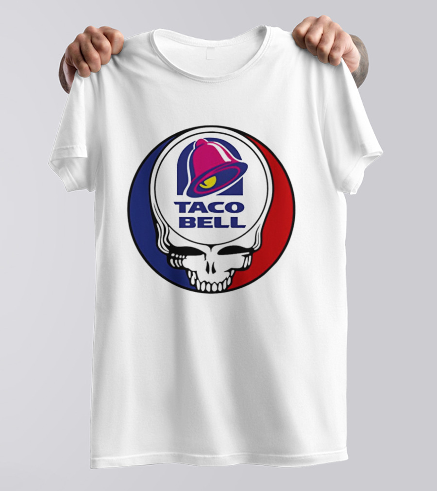 Taco Bell Grateful Dead Skull Logo Red Blue Collaboration T-Shirt