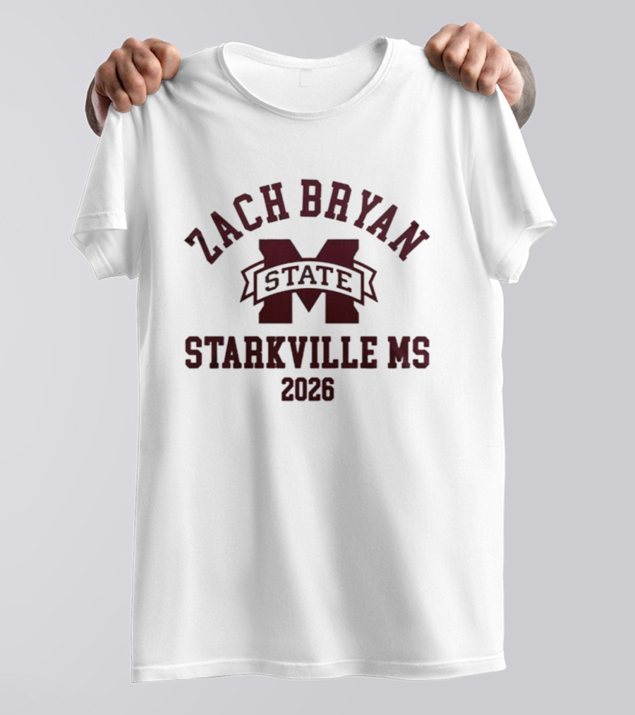 Zach Bryan State Starkville MS 2026 T-Shirt