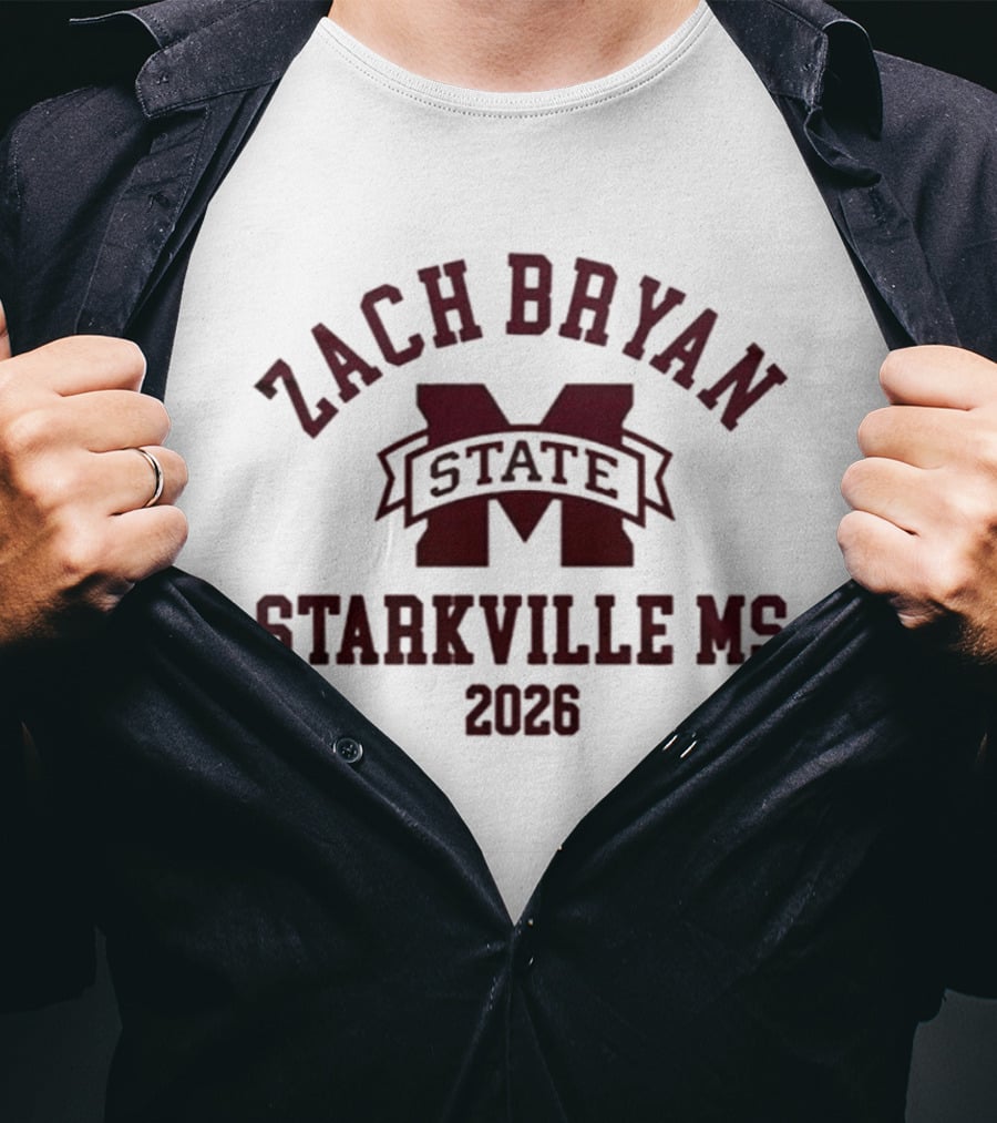 Zach Bryan State Starkville MS 2026 T-Shirt