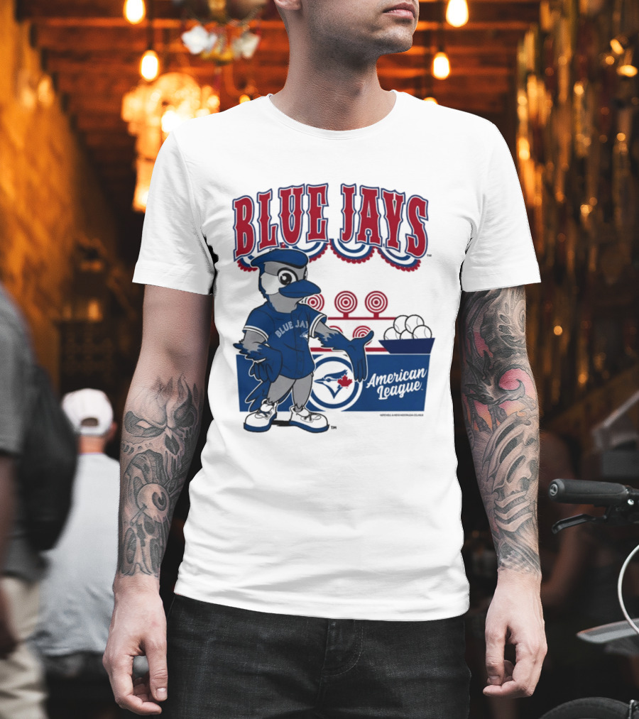 Toronto Blue Jays Mitchell Ness Step Back Up Cream American League T-Shirt