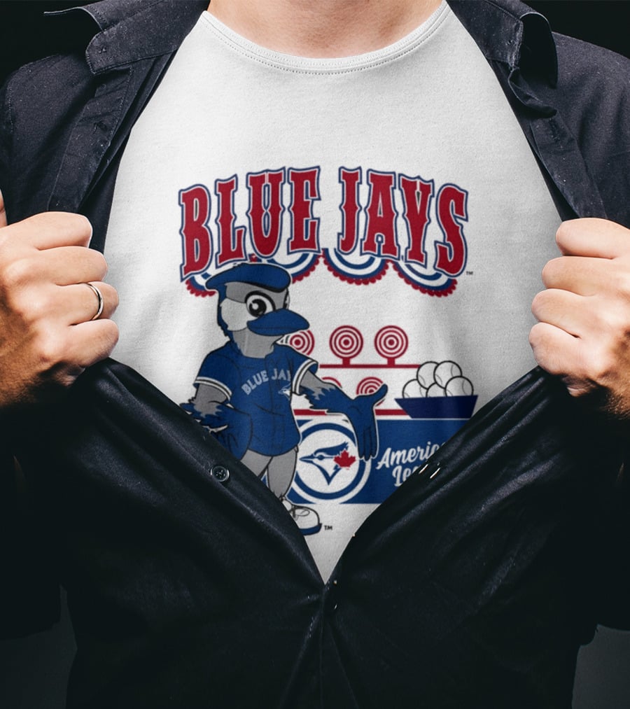 Toronto Blue Jays Mitchell Ness Step Back Up Cream American League T-Shirt