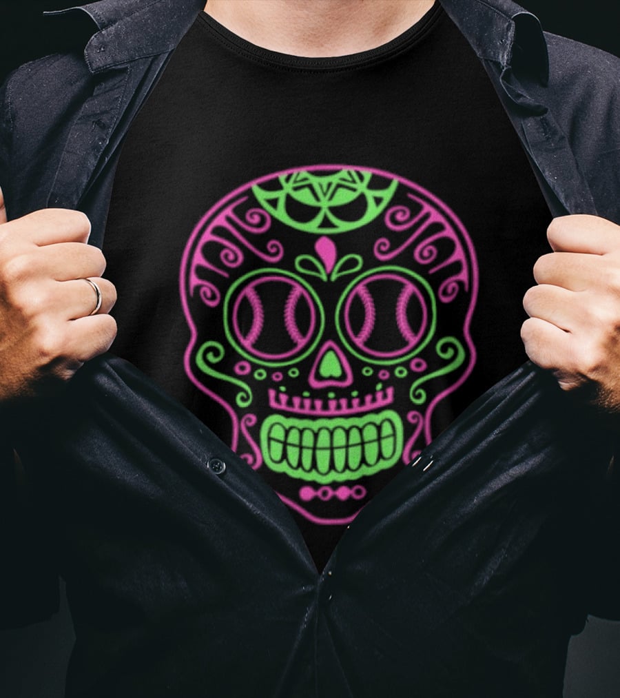 Atlanta Braves Sugar Skull Baseball 2026 T-Shirt