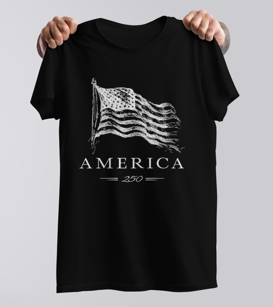 America 250 Flag Celebration Patriotic Pride T-Shirt