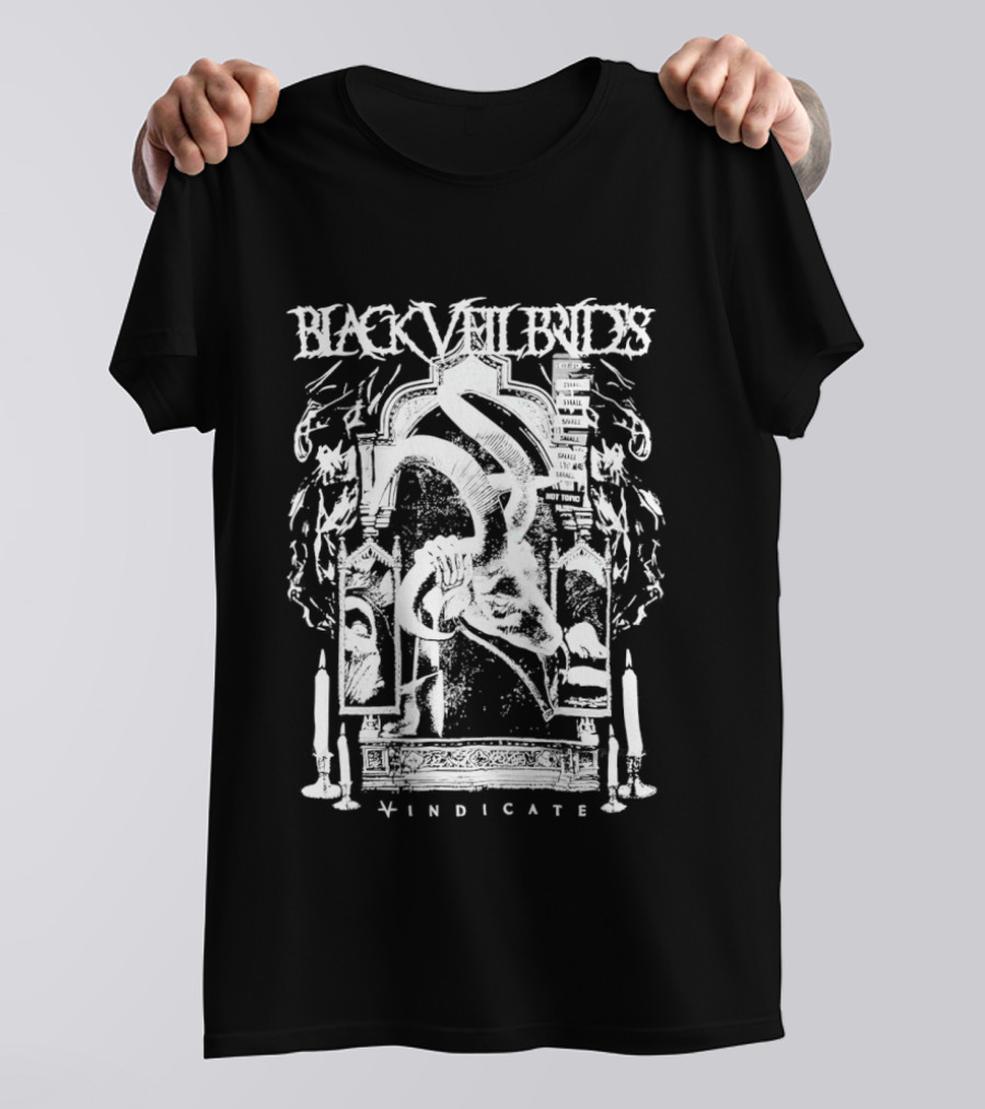 Black Veil Brides Vindicate Candles And Serpentine T-Shirt