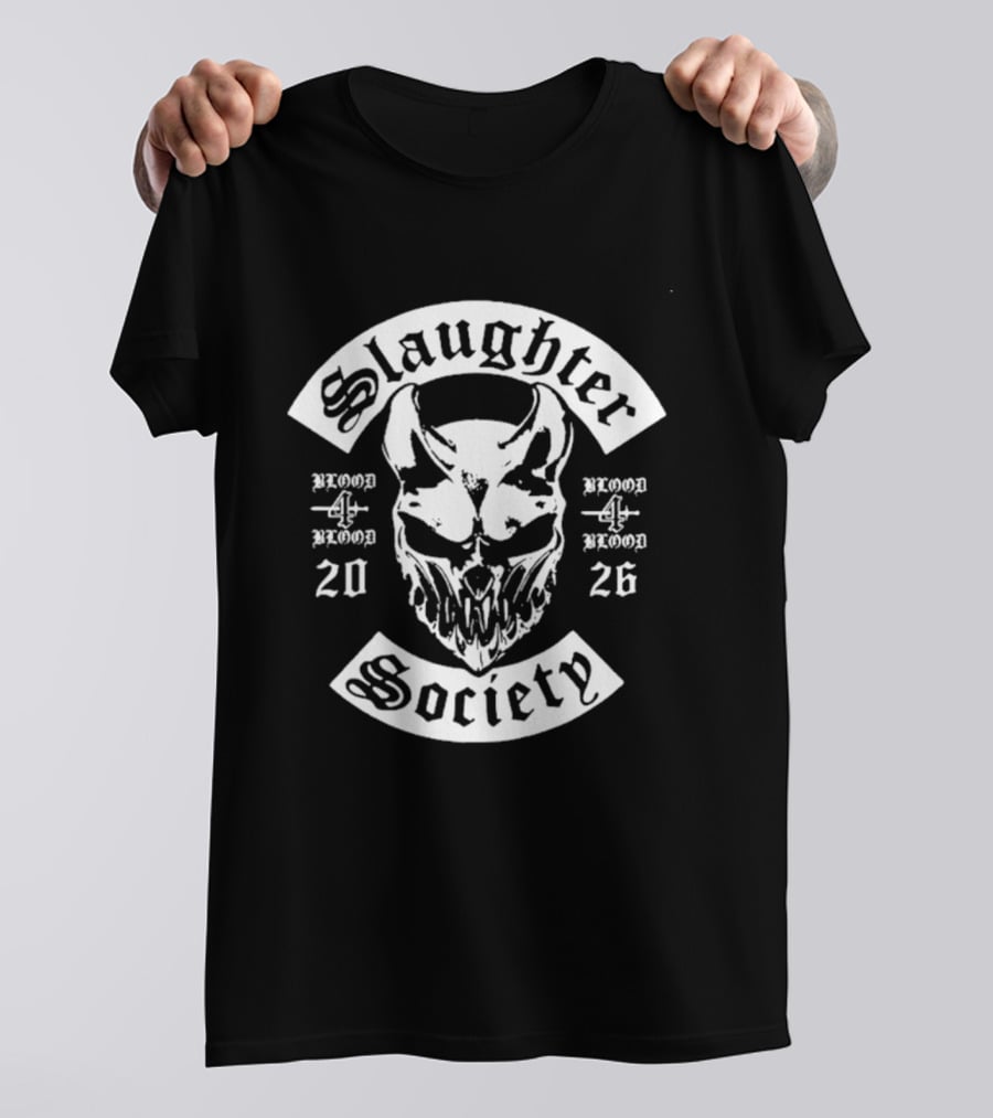 Slaughter Society Blood4Blood Event 2026 Daytona Beach Florida T-Shirt