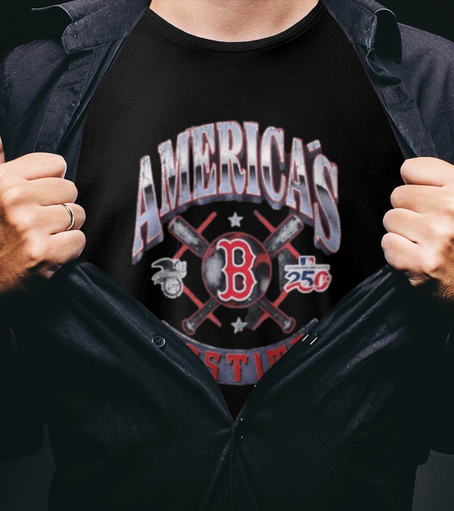 Boston Red Sox Celebrating America's Pastime 250th Anniversary T-Shirt