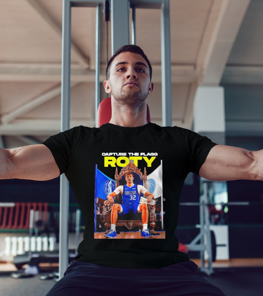 Capture The Cooper Flagg ROTY Dallas Mavericks Basketball Throne T-Shirt