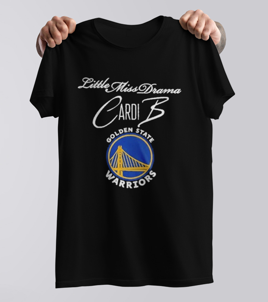 Cardi B Little Miss Drama Golden State Warriors Tour T-Shirt