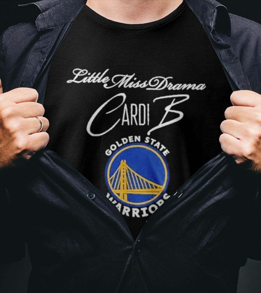 Cardi B Little Miss Drama Golden State Warriors Tour T-Shirt