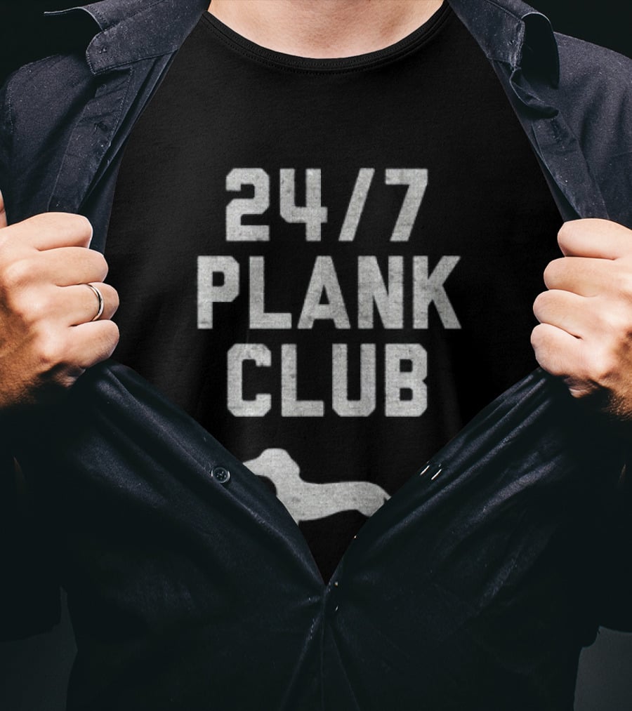Dachshund Dog 24 7 Plank Club T-Shirt
