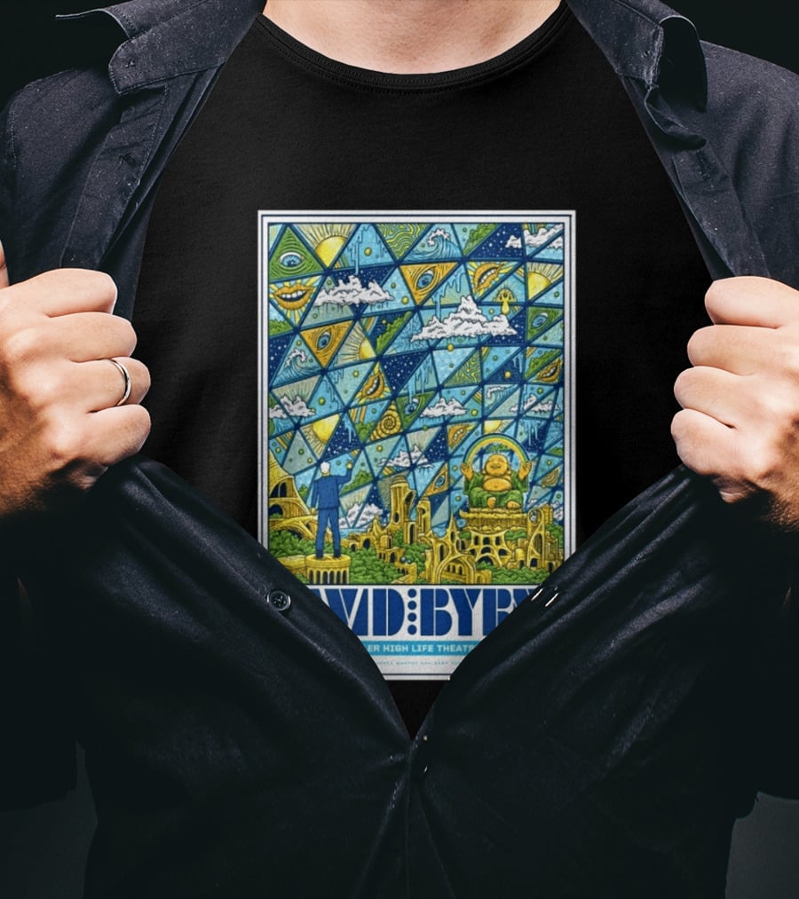 David Byrne May 3 2026 Miller High Life Theatre Milwaukee WI By Derek M T-Shirt