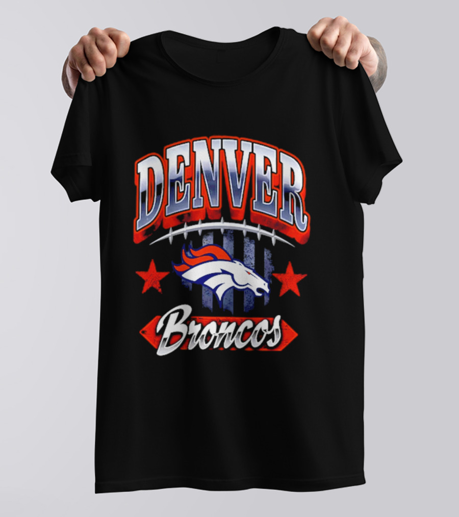 Denver Broncos Americana 2026 Fan Stars And Stripes T-Shirt
